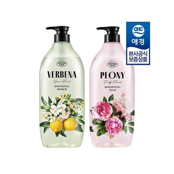 Гель для душа Shower Mate Цветочный букет 900 мл x2 Lemon Verbena x2