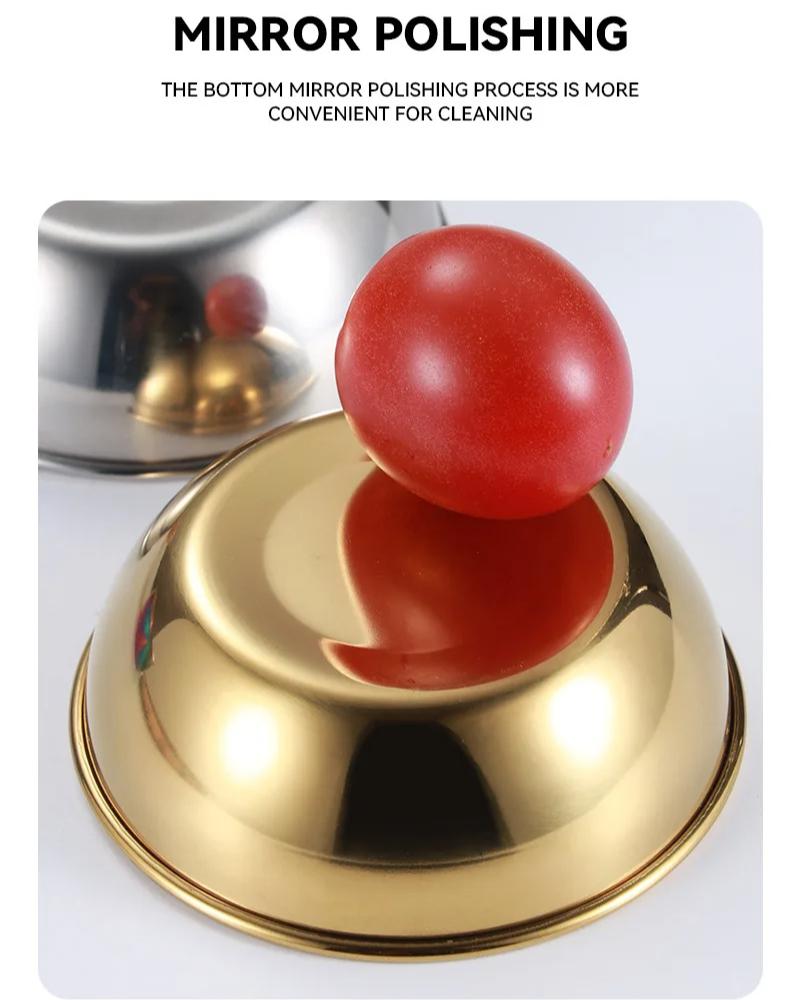 Stainless Steel Golden Sauce Dishes Appetizer Seasoning Serving Dishes Sets Tray Spice Plates Kitchen Tableware