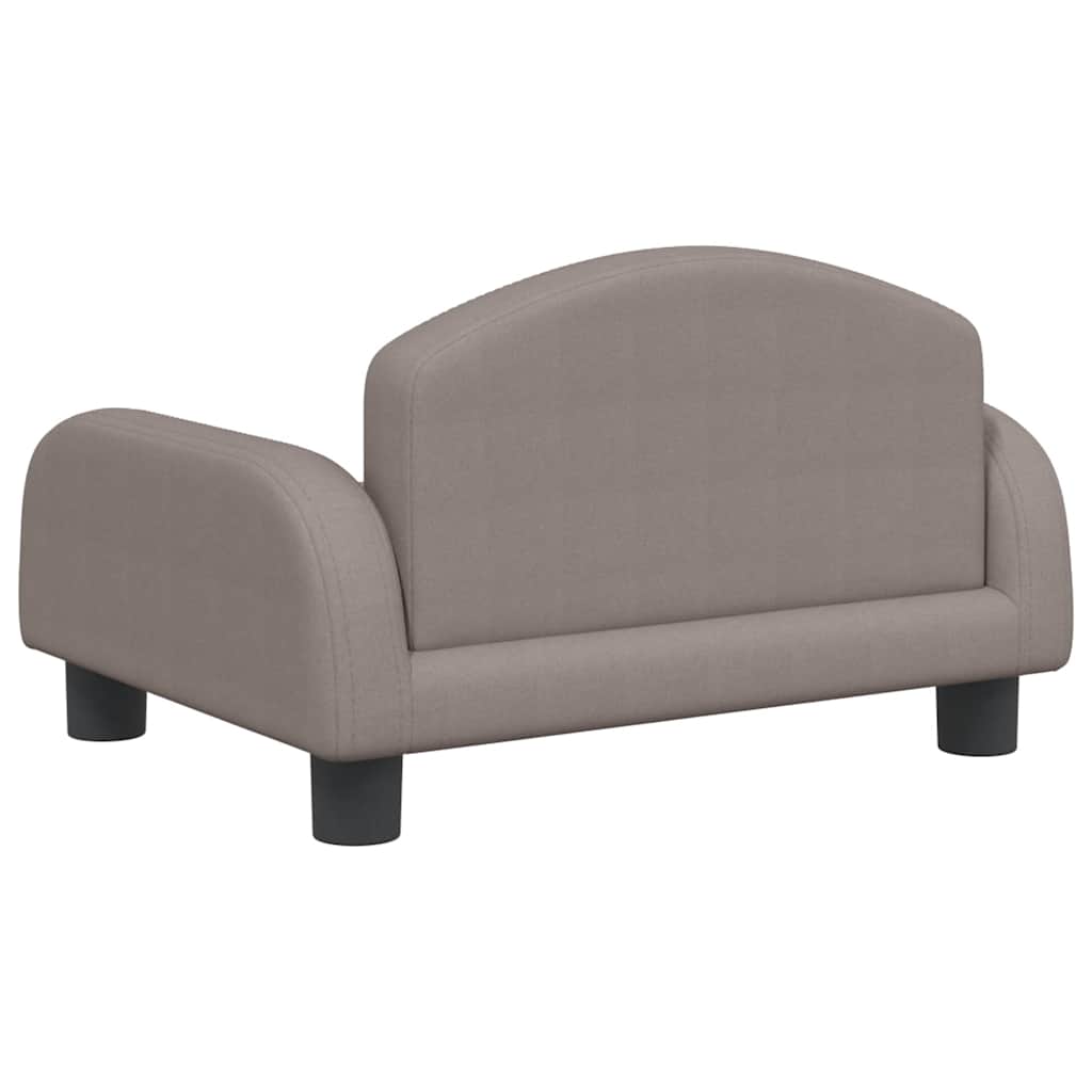 Kids Sofa Taupe 50 x 40 x 30 cm Fabric
