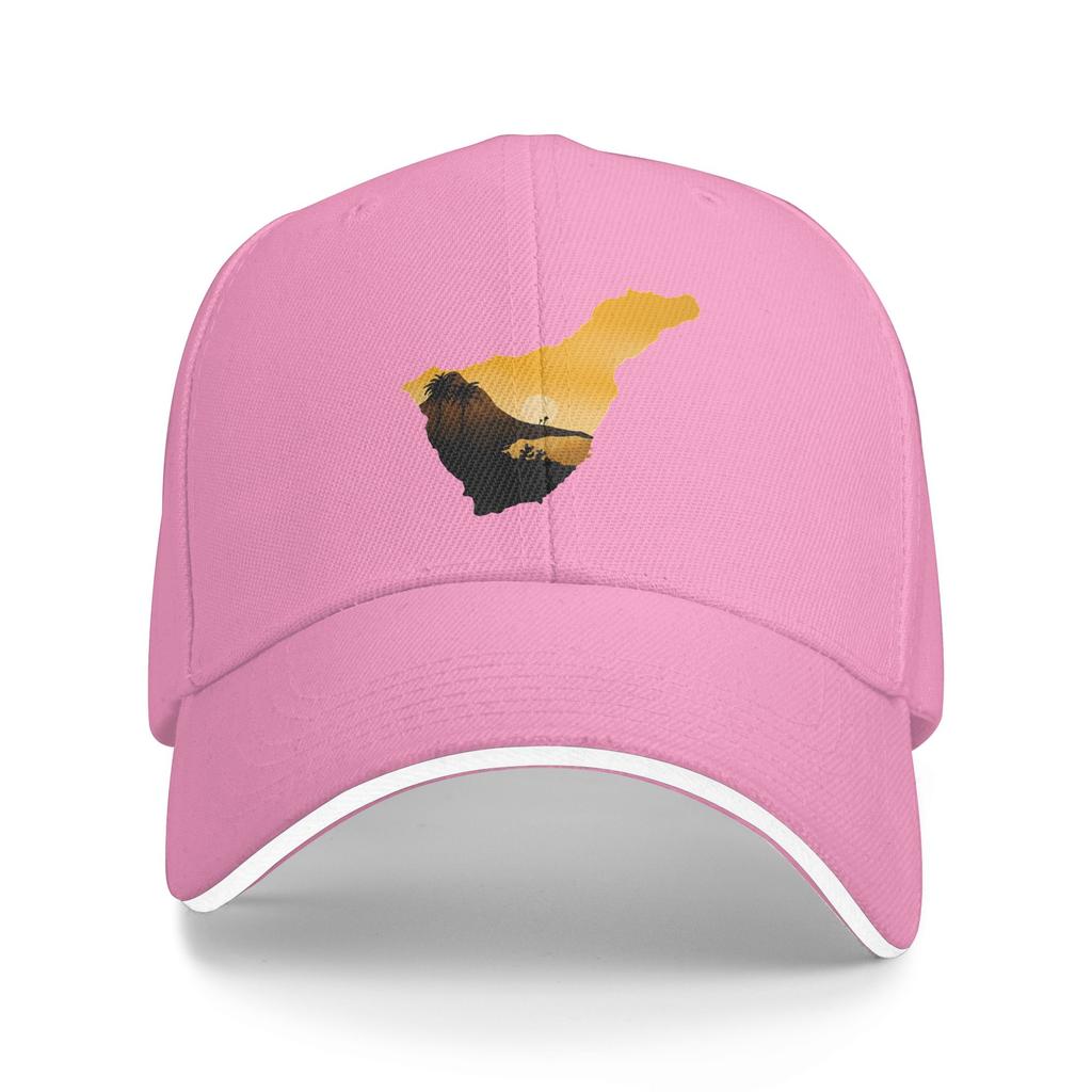 Tenerife Flag Sun Baseball Cap Spring Yk Retro Trucker Hat For Unisex Women Running Hippie Baseball Caps