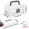 Clip Closure Fuse Beads Organizer Large Capacity Craft Storage Tool Box  DIY
