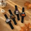 Lightweight Portable Wrist Accessories Stuffed Halloween Slap Bracelets for Kids, Plush Pumpkin Ghost Skull Cute Comfortable Wearable Party Gear Band