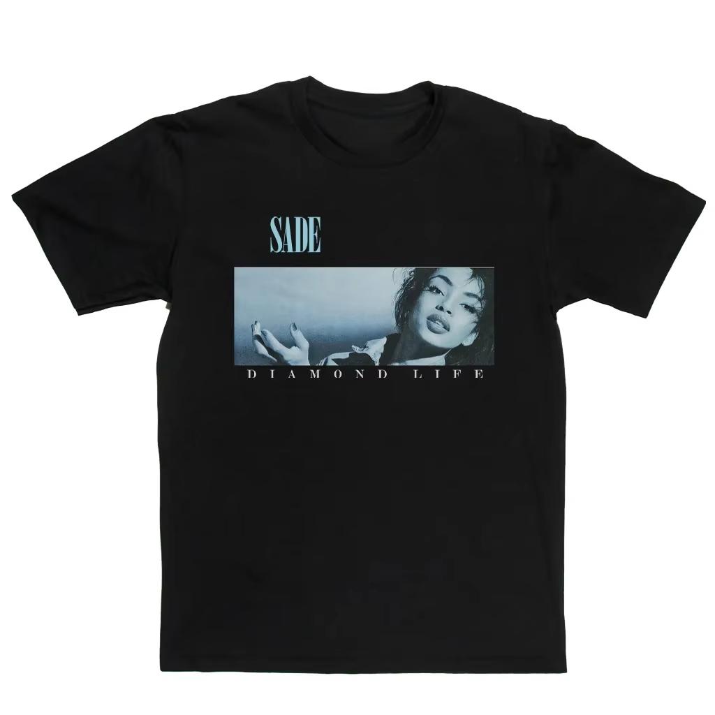 

Sade Diamond Life Street Fashion Trend Graphic Printing Summer Luxury Brand Cotton Men s and Women s T-Shirts Short Sleeves S