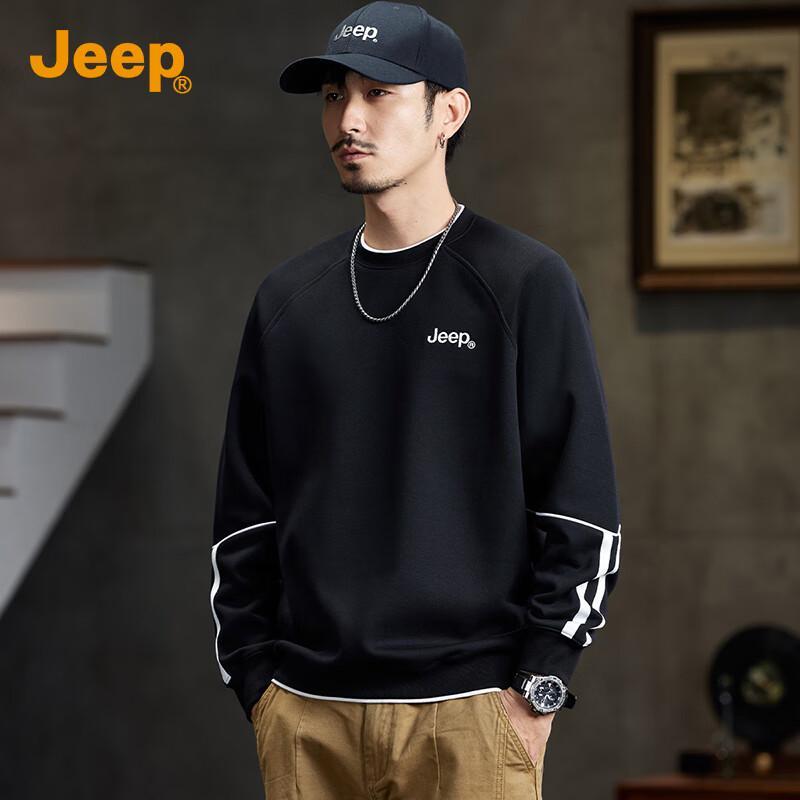 

Jeep Men s Casual Loose Fit Crewneck Sweatshirt 2XL