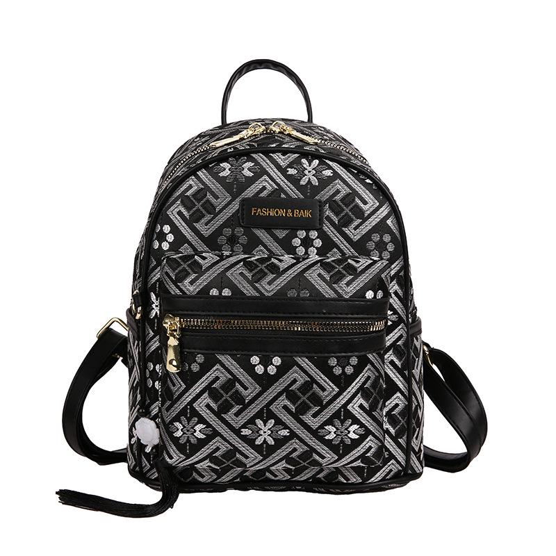 Damski Stylowy Plecak Jesień Zima 2025: Duża pojemność, casualowy nadruk, idealny na uczelnię i dojazdy