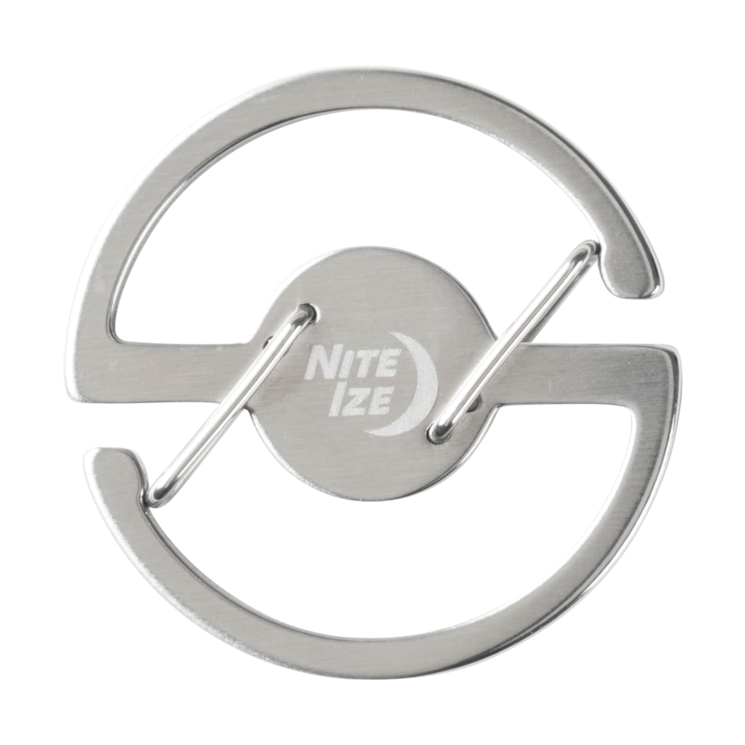 Карабин для ключей NITEIZE Medallion 3.8cm серебряный