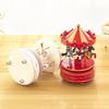 Wind-up Carousel Music Box Cake Decoration - Valentine's Day Gift & Living Room Ornament