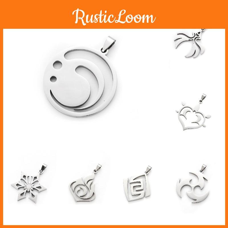 Genshin Impact Eye Of God Pendant Stainless Steel Necklace For Anime Lovers