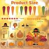 Turkey Bulletin Board Decoration Set Thanksgiving Turkey Crafts Kits DIY Printed Paper Turkey Cutouts Thanksgiving Decor for Home Party Decoration