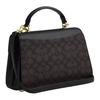 Coach Eliza Handtasche aus Kunstleder, Umhängetasche Groß Damen Schwarz CW012-IMXAQ