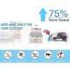Tian 12 Pieces Travel Vacuum Bags For Rolling By Hand, Vacuum Storage Bags Space