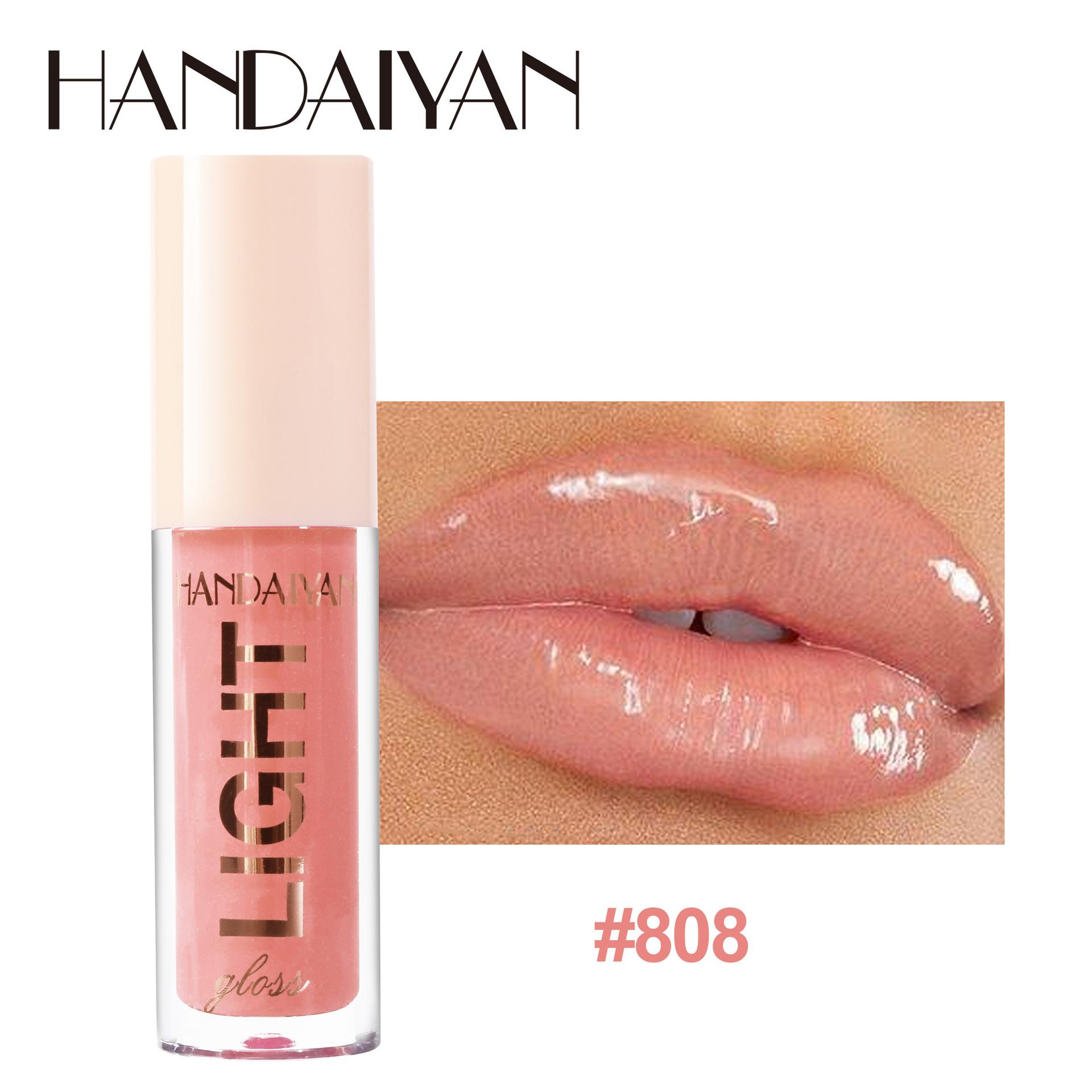 

HANDAIYAN Glass Mirror Lip Glaze Блеск для губ Длительный увлажняющий блеск для губ 808