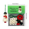 Yousheng DIY Button Christmas Ornament Kit Christmas Buttons Ornament Making Set Hand-Assembled Snowman/Santa/Angel Button Crafts for Xmas Tree