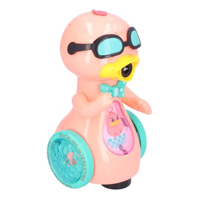 Kid's Electric Bubble Machine Automatic Bubble Maker Cartoon Duck Bubble Blower with Light