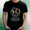 40e Verjaardag - Grappig Cadeau - Uniek en Leuk Casual Shirt - Trendy en Veelzijdig Kortmouwig T-shirt voor Zowel Unisex als WoUnisex