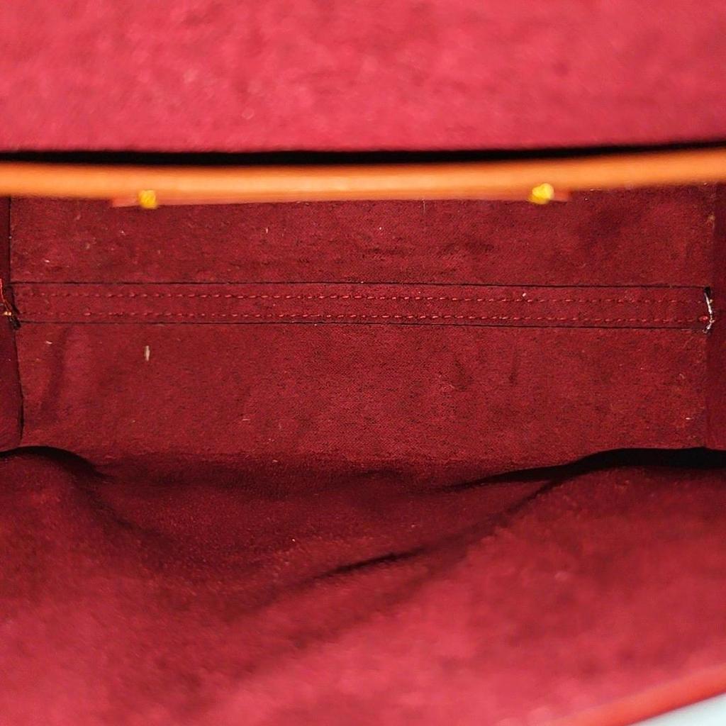 [Gebraucht] Parker 18 Nieten Kamelienblüten-Ketten-Klappen-Umhängetasche Beschichtetes Canvas und Kalbsleder Crossbody-Tasche Klein - Sehr Gut #JWTC6