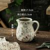 Vase Kettle Shape Ceramic Desktop Ornament Living Room Flower Arrangement Hydroponic Utensils Creative Retro Pastoral High Sense