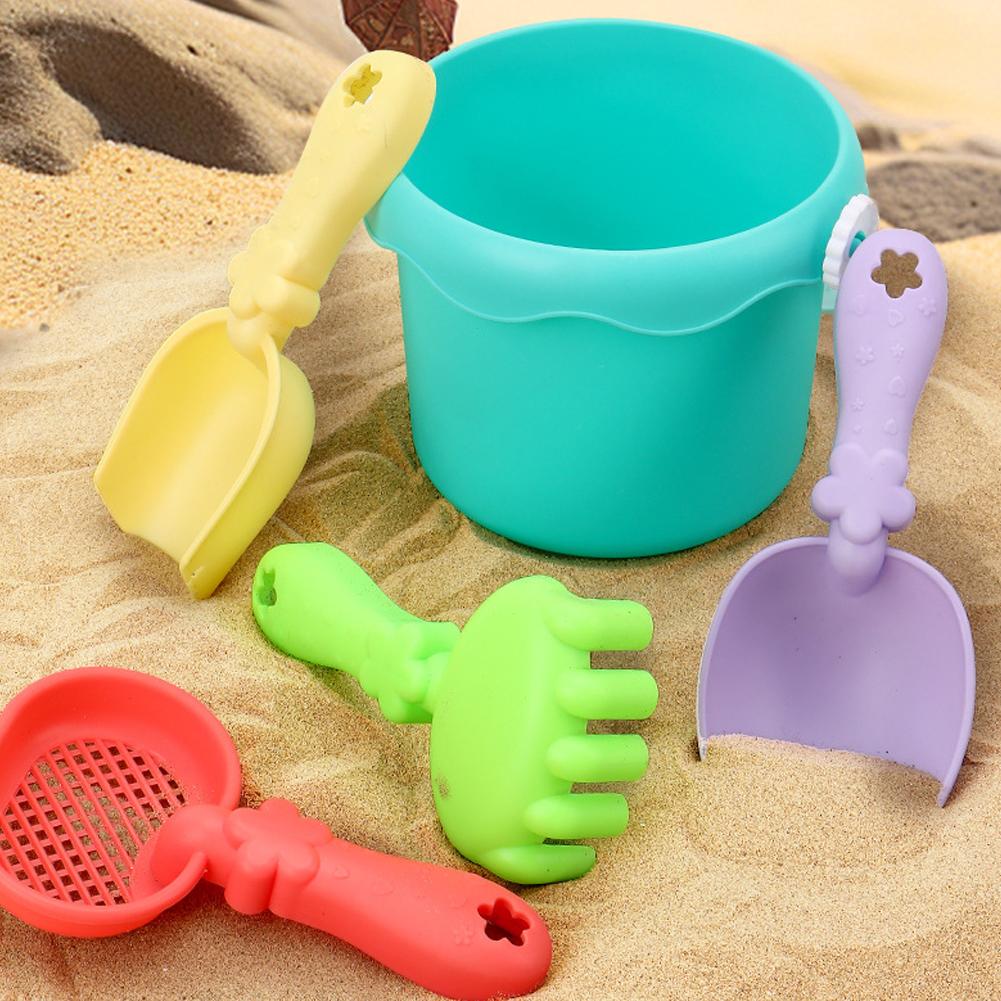 19PCS Kids Beach Sand Toy Set - Complete Sandbox Kit with Large Bucket Wheelbarrow & Colorful Sand Molds Great Gift