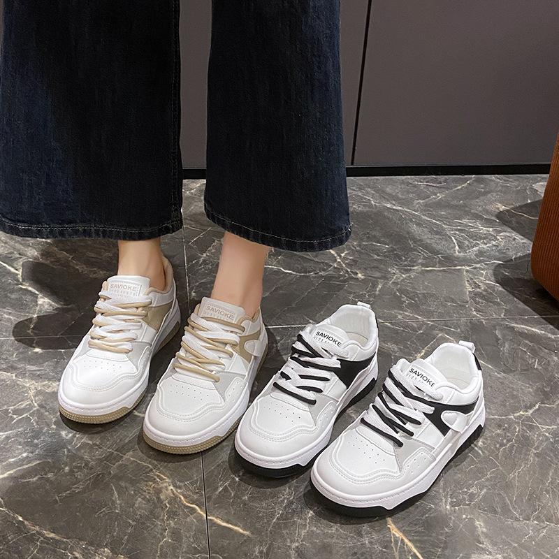 2025 spring white shoes new Korean version ins female students platform heightening sports board shoes casual street shot P711