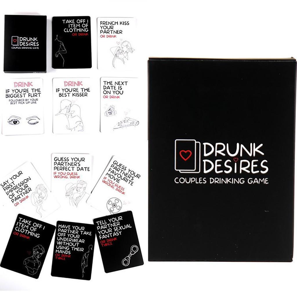 Drunk Desires Romantic Card Game Crafted From Art Paper 9*6.5cm