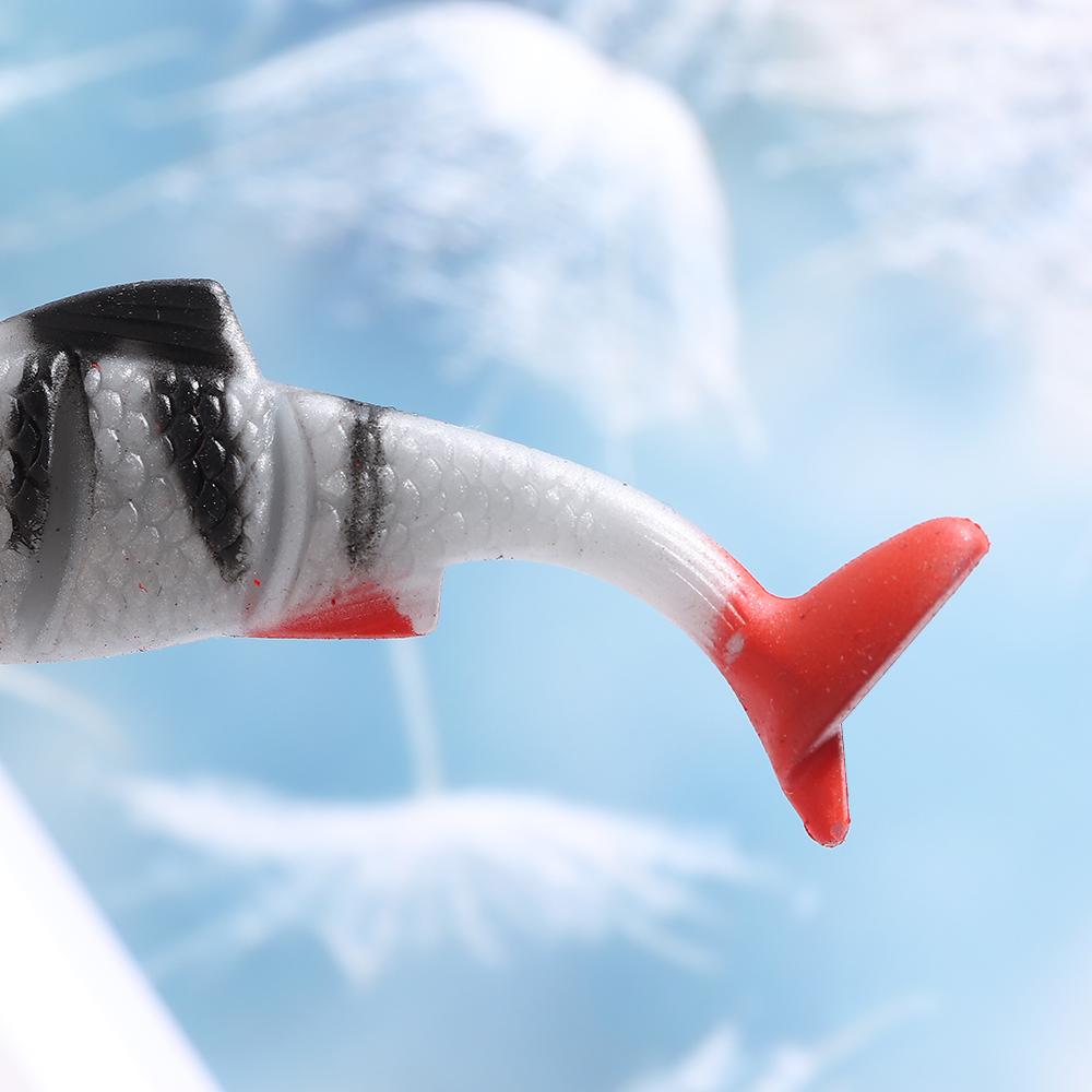 T Tail Artificial Swimbait 3D Eyes Simulated Fake Bait Colorful Artificial Bait  Out Fishing