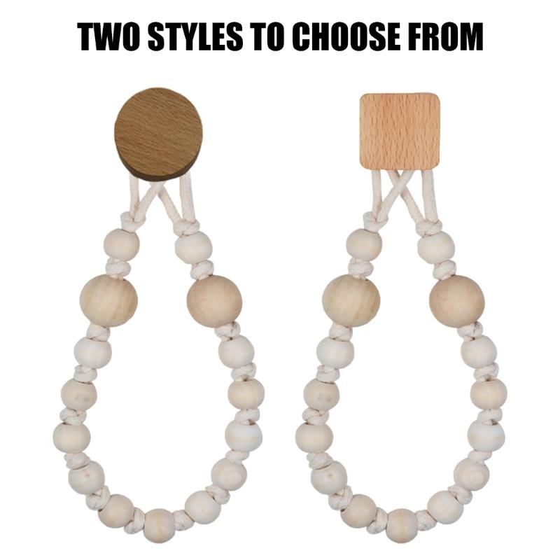 

Q1JB Sturdy Hook Rope Rack Bathroom Towel Holder Paper Storage Accessory