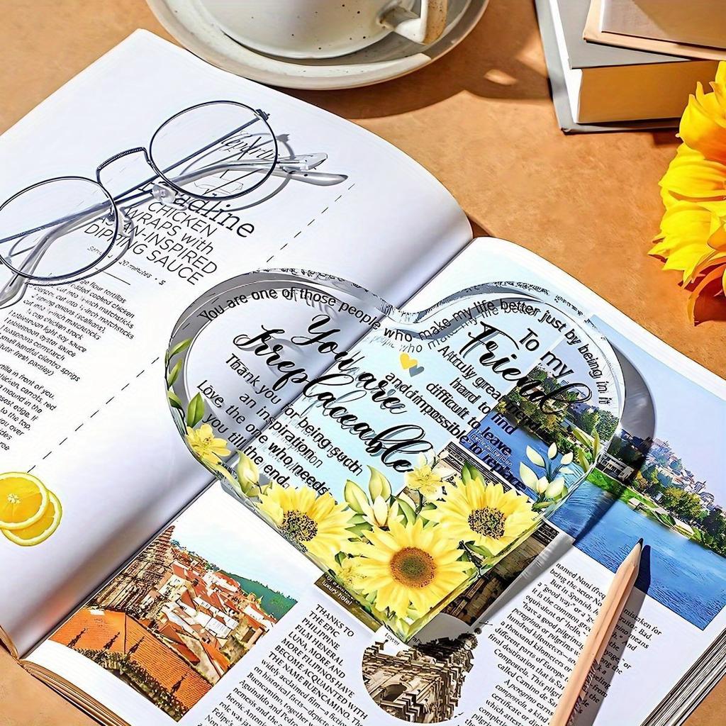 A Gift for a Friend, a Badge for a Friend, the Best Sunflower Gift, Birthday Gift