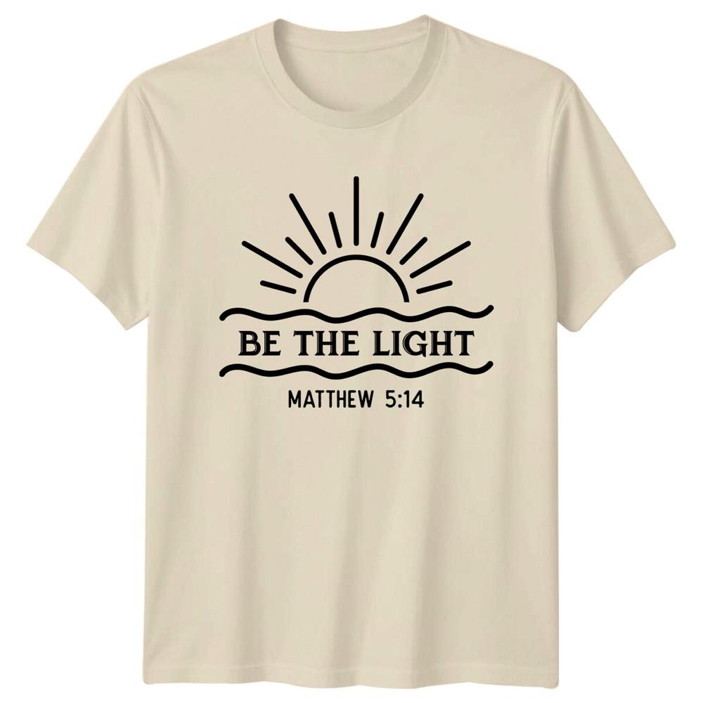

Be The Light Matthew 5:14 Christian Faith Graphic T-Shirt 4XL