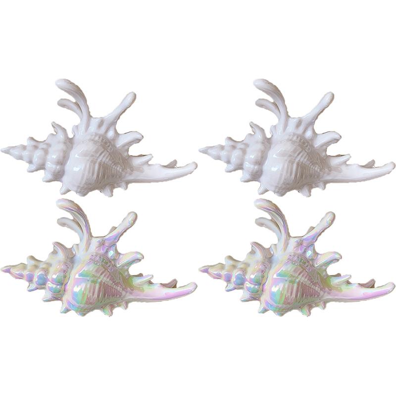 Plastic Conch Hair Clip Women's New Fashionable Resort Style Shark Clip Marine Hair Accessories