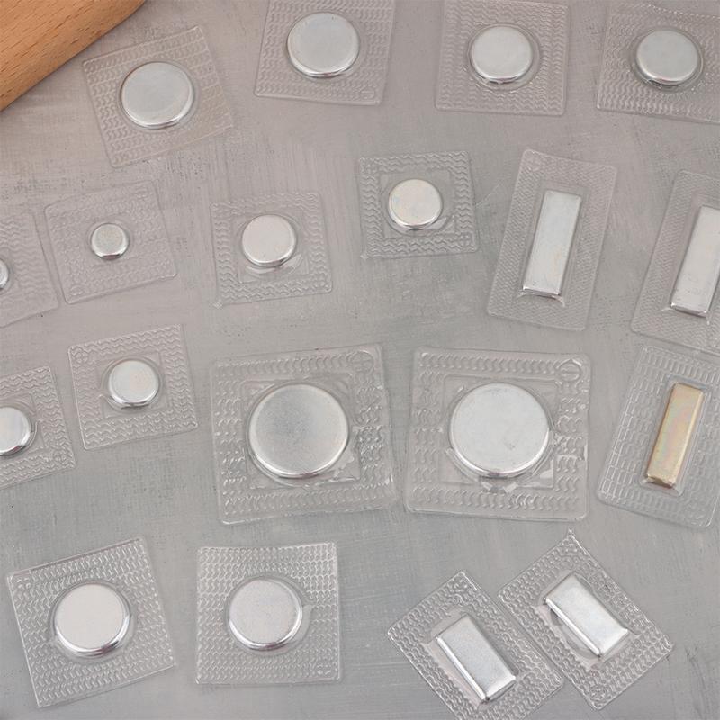 5 Çift Pvc Görünmez Gizli Metal Güçlü Mıknatıslı Çıtçıt Düğme Görünmez Dikiş Mıknatıslı Mıknatıs Toka El Çantası Giyim İçin