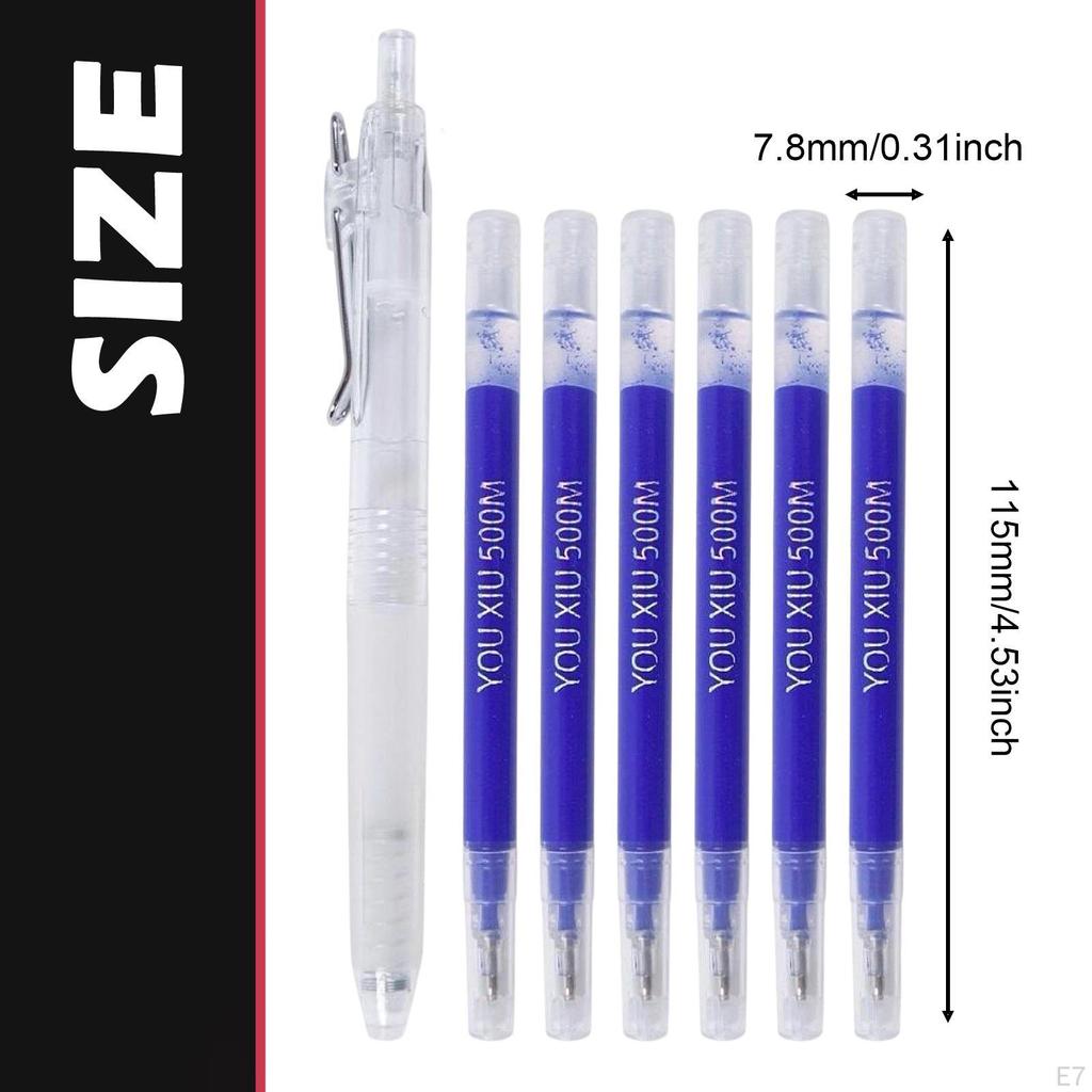 7 Markers, Heat-Eraseable Reusable Marking Pens, Temporary Tailor's Easy to Use,