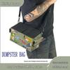 Trendy Graffiti Embroidery Canvas Crossbody Bag - One-Shoulder Commuter Style