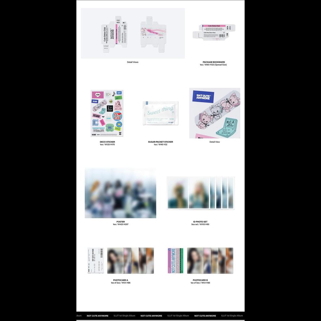 ILLIT - NOT CUTE ANYMORE [NOT CUTE Ver. / NOT MY NAME Ver.] + Free Gift