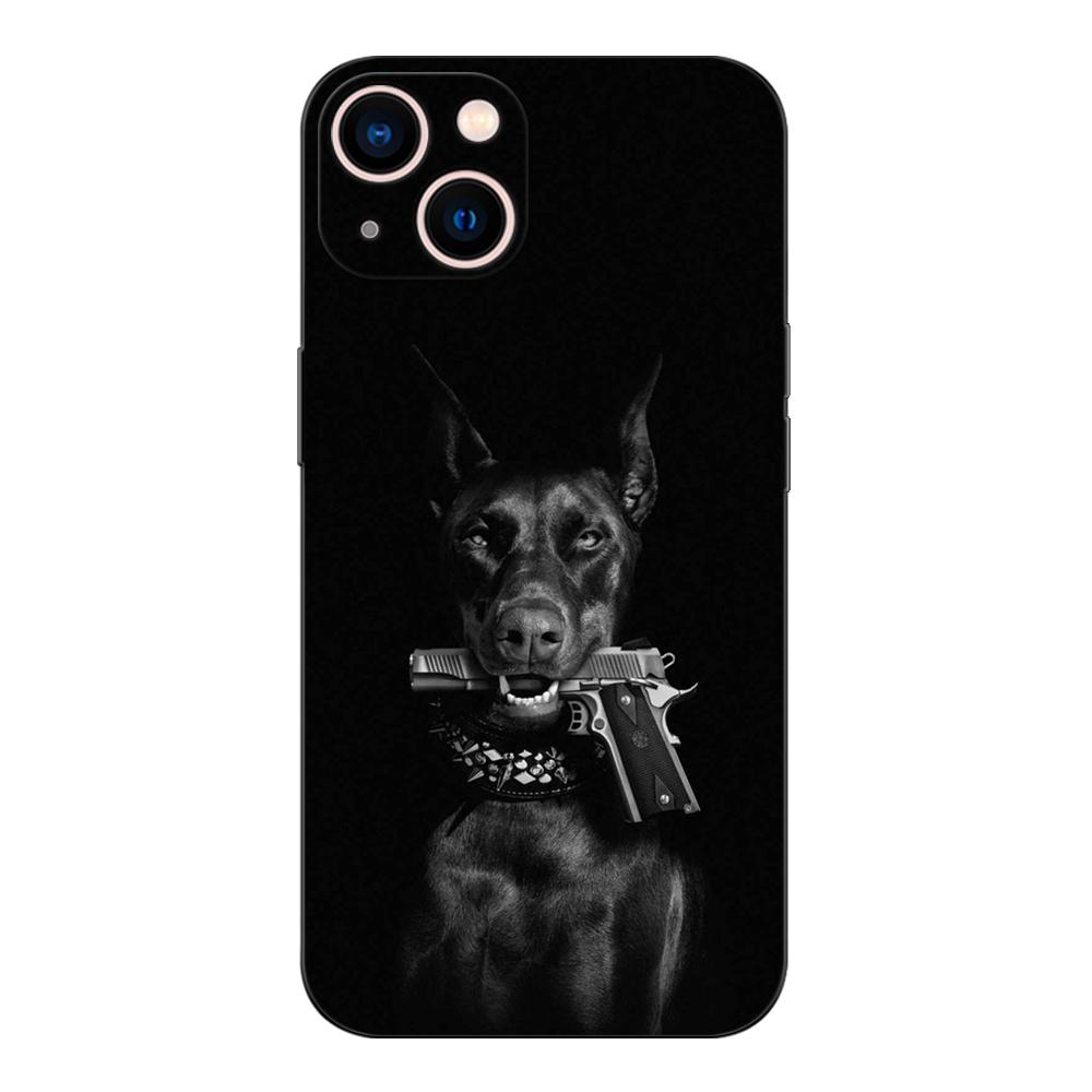 Black Tpu Case For Xiaomi Mi 11i 5G Redmi Note 11 11S Pro PLUS 4G 5G Cover Doberman