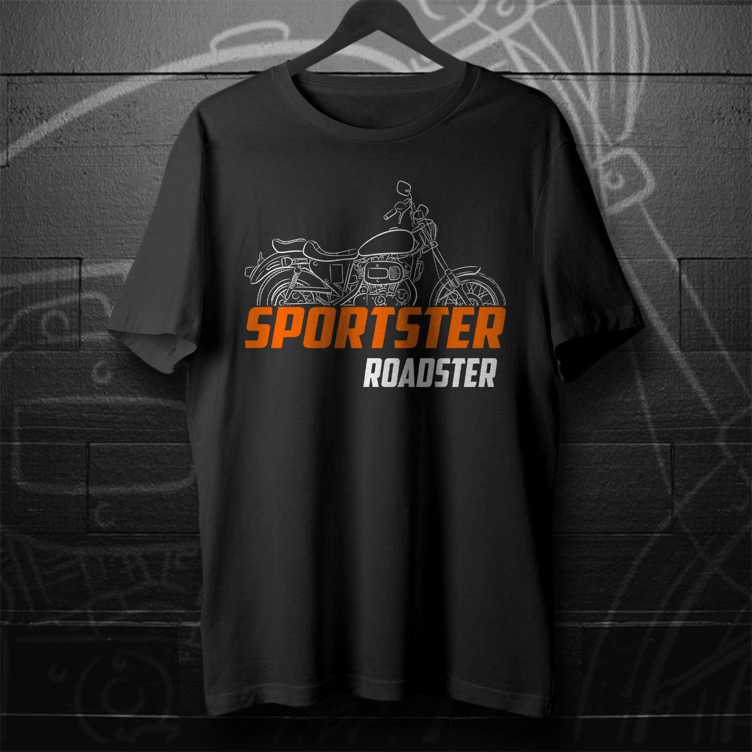 Black men s and women s T-shirt For Harley-Davidson Sportster XLS 1000 Roadster 1978-85Motorcycle L