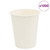vidaXL Pappbecher 1000 Stk. 8oz 200ml Weiß