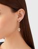 PLEIN Accessories Earrings Philipp Plein Jewelry SLIDING SKULL PJ3EA05EU SLIDING SKULL IP Rose Gold Crystal Drop Earrings Rose Gold Stainless Steel