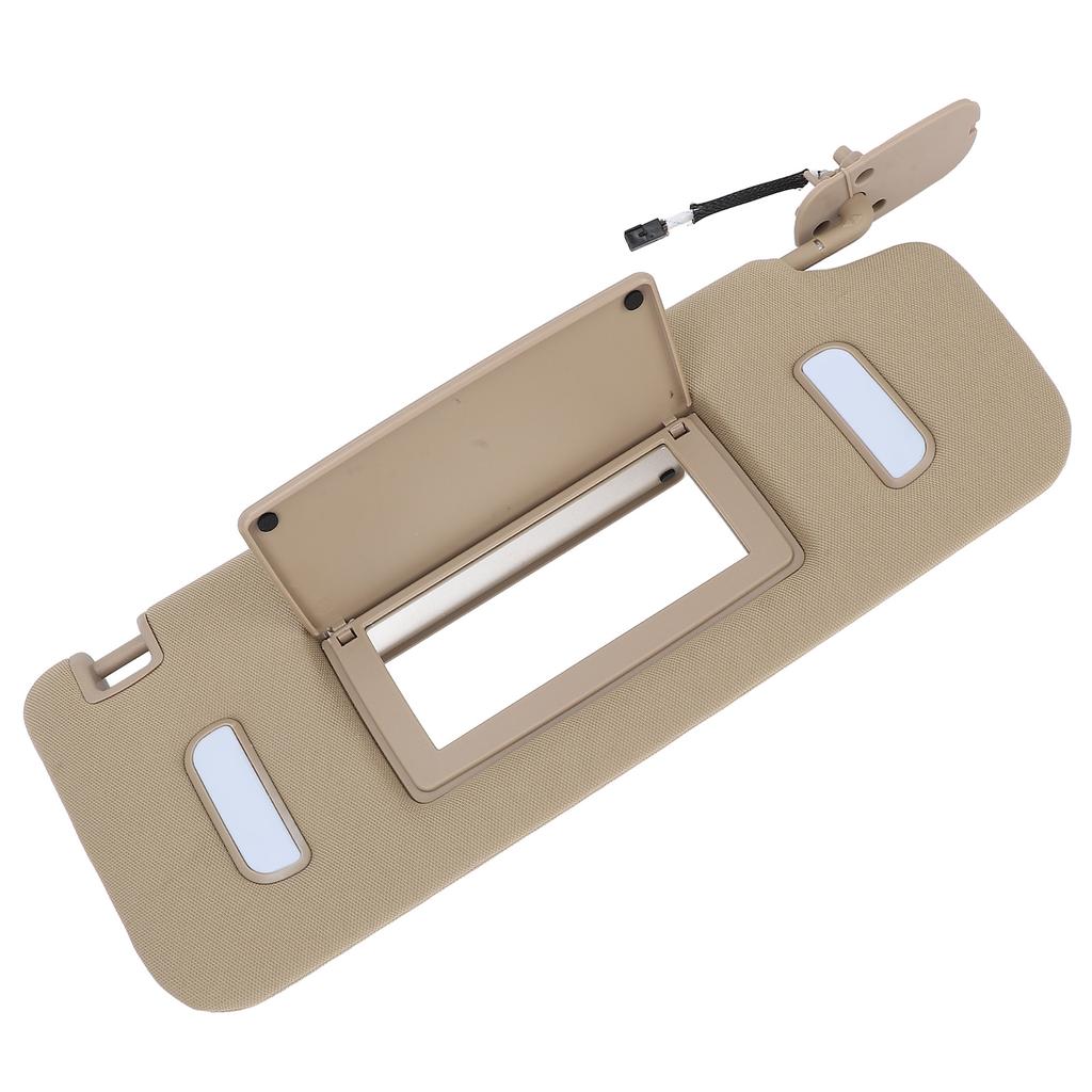 Side Sun Visor Beige Sun Shielding Visor Board with Makeup Mirror for 1500 2500 3500 HD Vehicle Models Right: 22850310