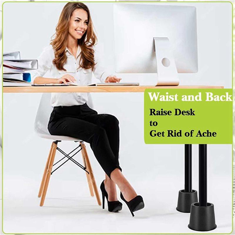 ABBP-8 PCS Furniture Risers 4 Inch, Bed Risers Heavy Duty For Table Desk Couch Chair Sofa Cabinet Bed Frame Dorm