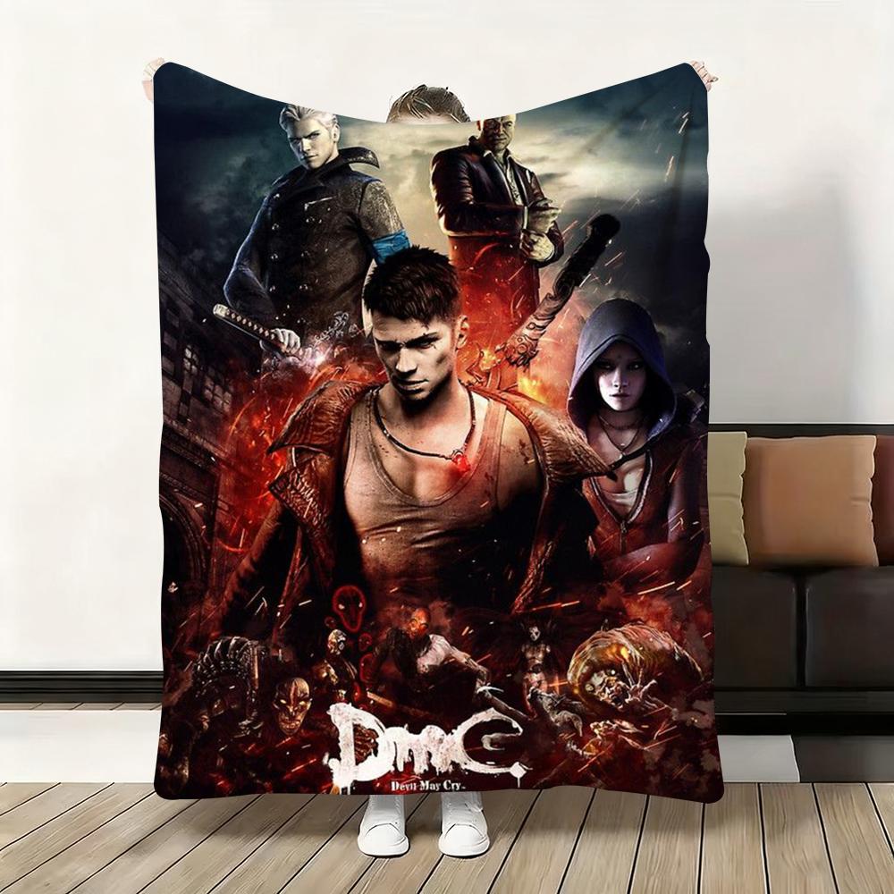 D-Devil M-May Cry-S Throw Flannel Fluffy Soft Blanket Warm Skin-Friendly Throw For Sofa Bed Office Nap Winter