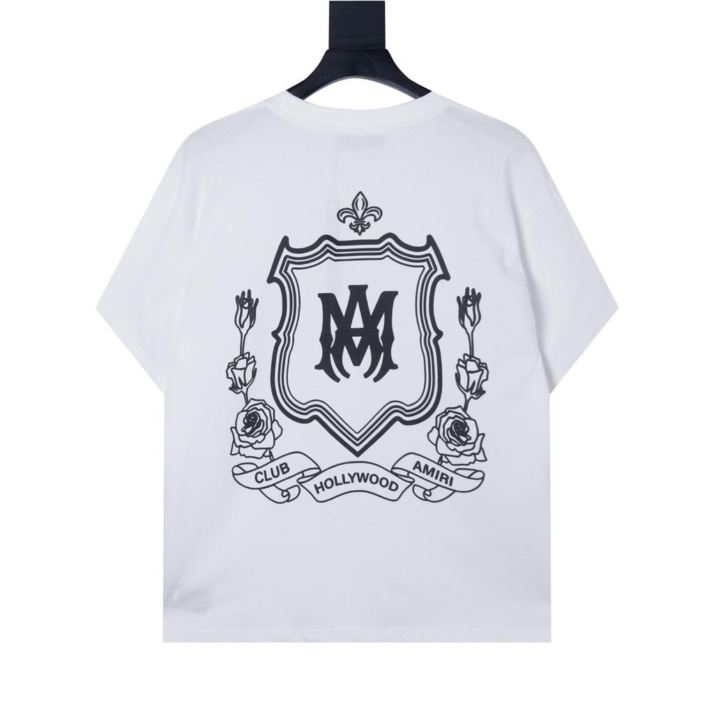 6508 Amiri 2026 Summer New Men's and Women's Loose High Quality Cotton Plus Size T-shirt Couple T-Shirt