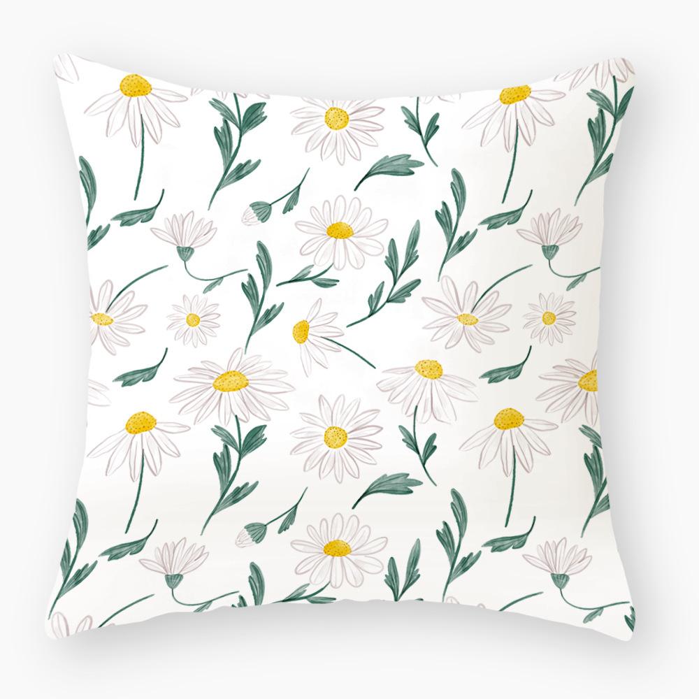 Printed Pillowcase Home Sofa Decorative Cushion Cover Creative Printed Waist Pillowcase