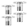 4 Pcs Hand Rail Round Base 1 Inch 316 Stainless Steel Corrosion Resistance Hand Railing Fitting for