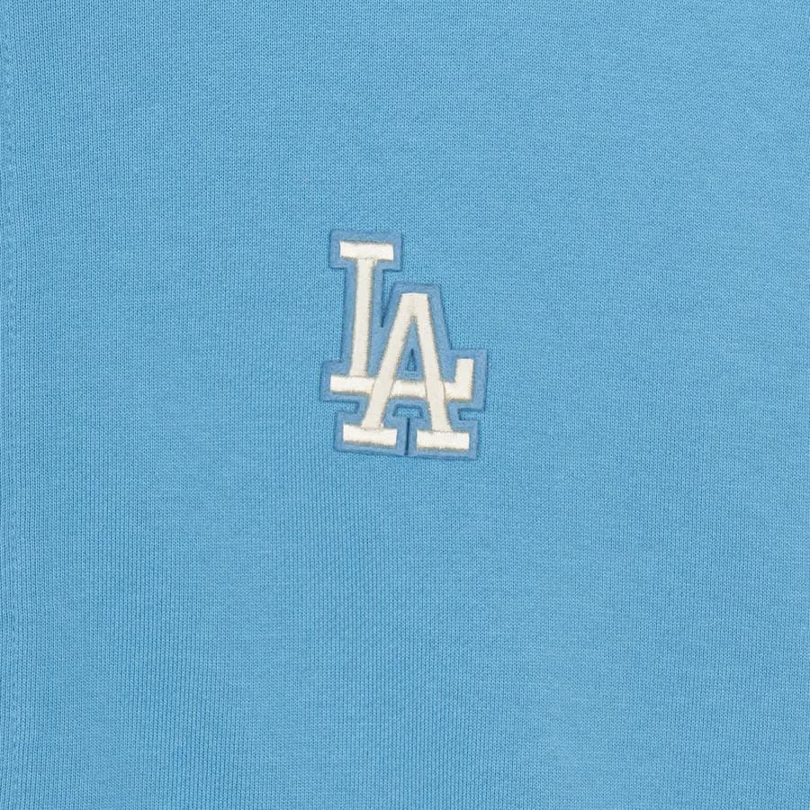 MLB Basic Medium Logo Hood Zip Up Sweatshirt Unisex Blue 3ATRB0144-07BLL