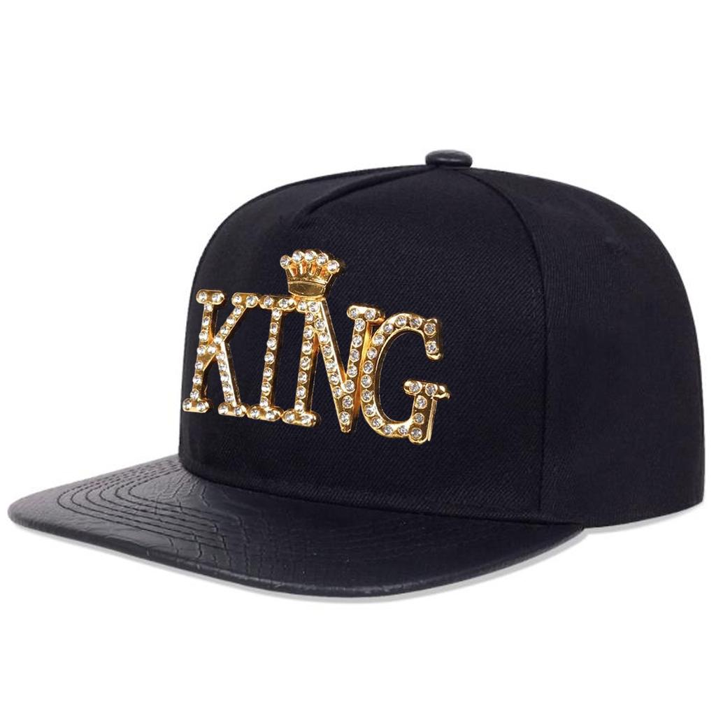 Men Letter King Hip Hop Hat Outdoor Adjustable Sunscreen Leisure Hat Spring Autumn Travel Tourism Beach Vacation
