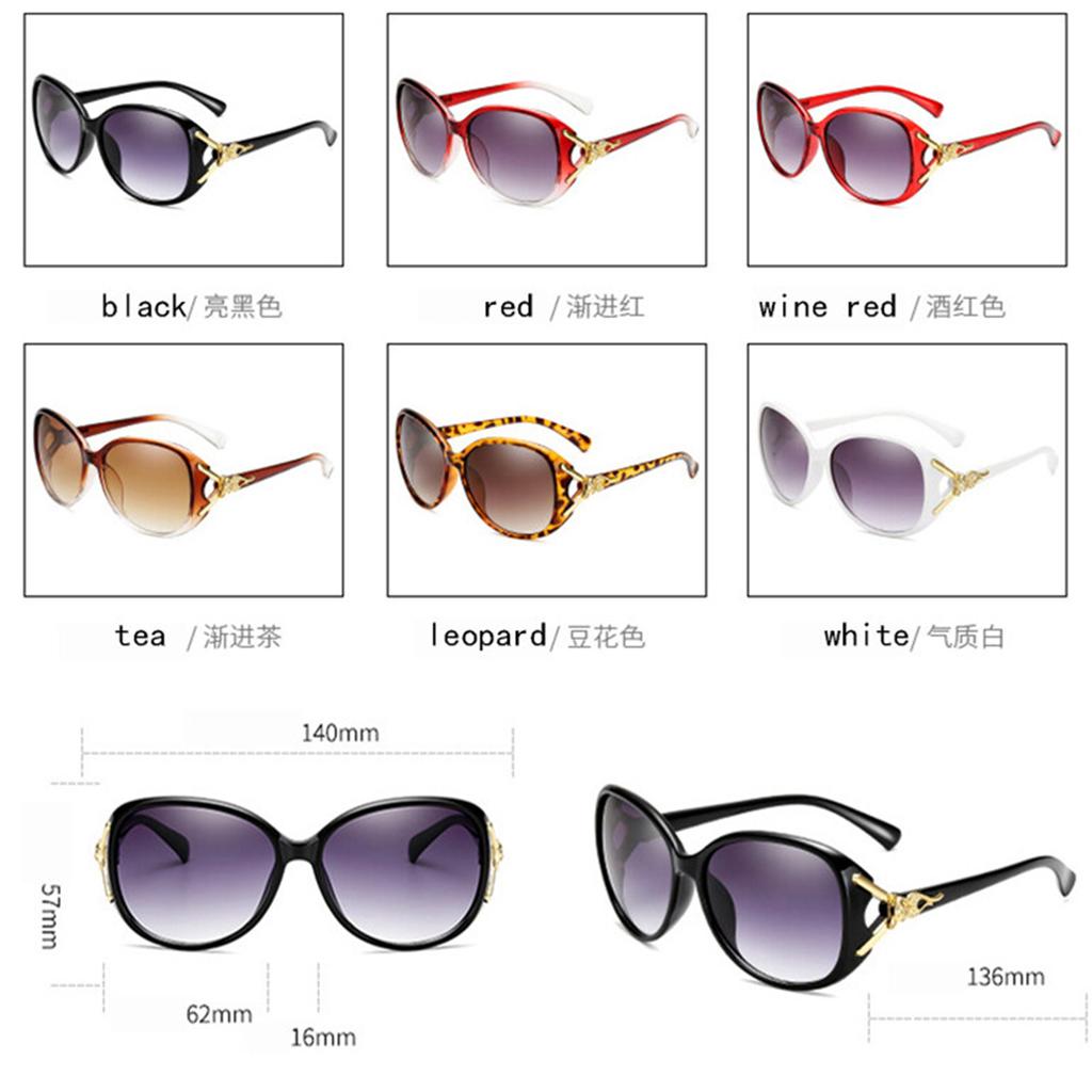 Ladies Fashion UV Protection Sunglasses Big Frame Fox Head Design for Driving and Shade