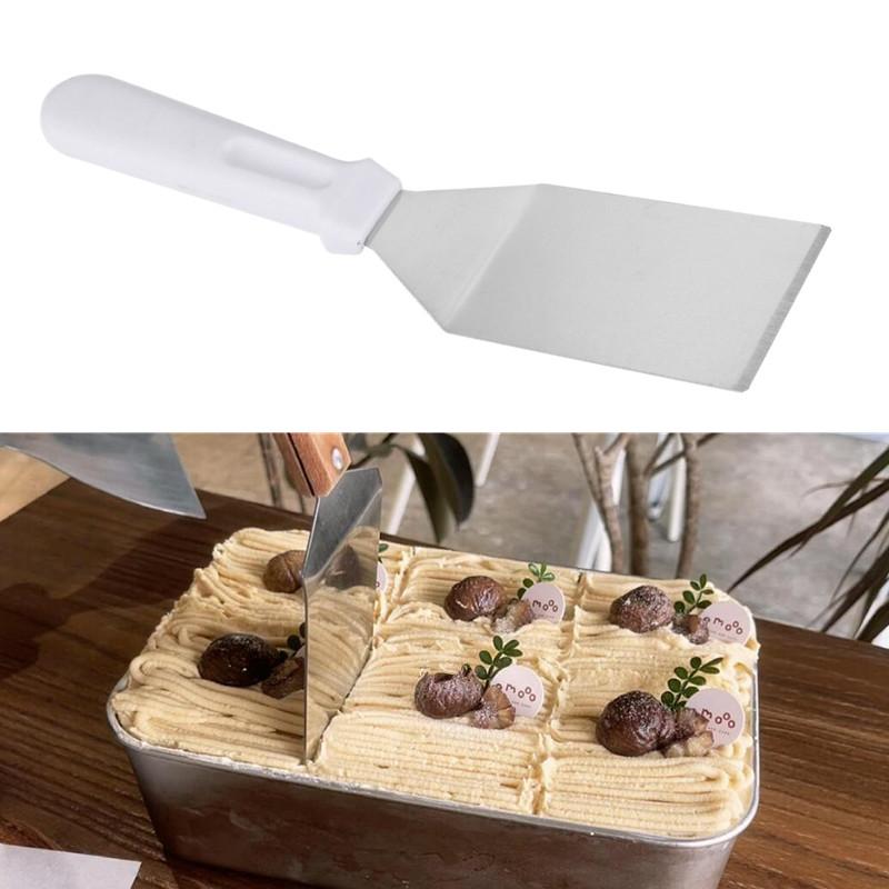 Stainless Steel Cake Spatula With Plastic Handle Cheese Shove Pizza Shovel Spatula For Cake Pizza Baking Spatula Baking Tools