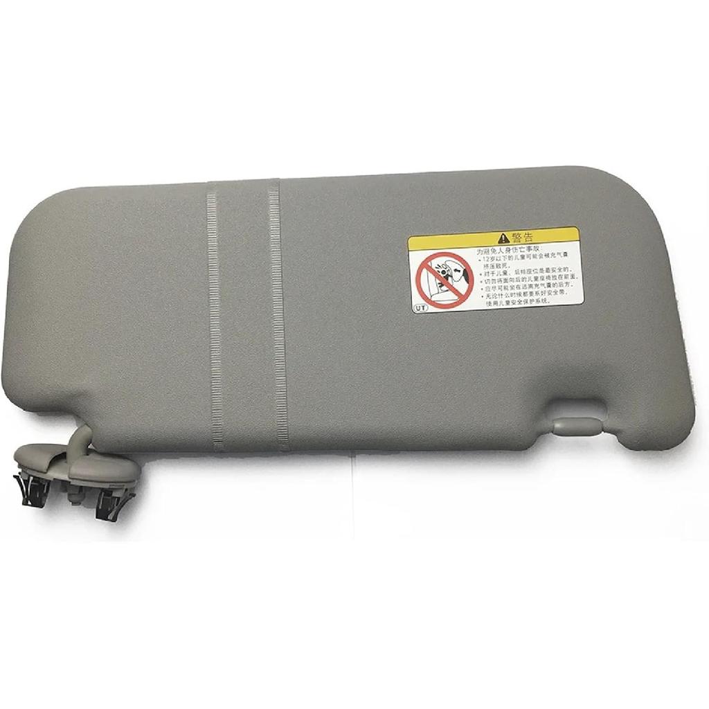 Dark Gray Interior Sun Visor with Mirror Compatible for Toyota Yaris 2008-2013 Left Side(Left)