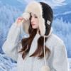 Thickened Warm Ear Cap Ladies Winter Hairy Warm Cotton Hat Outdoor Cycling Skiing Thunder Feng Hat