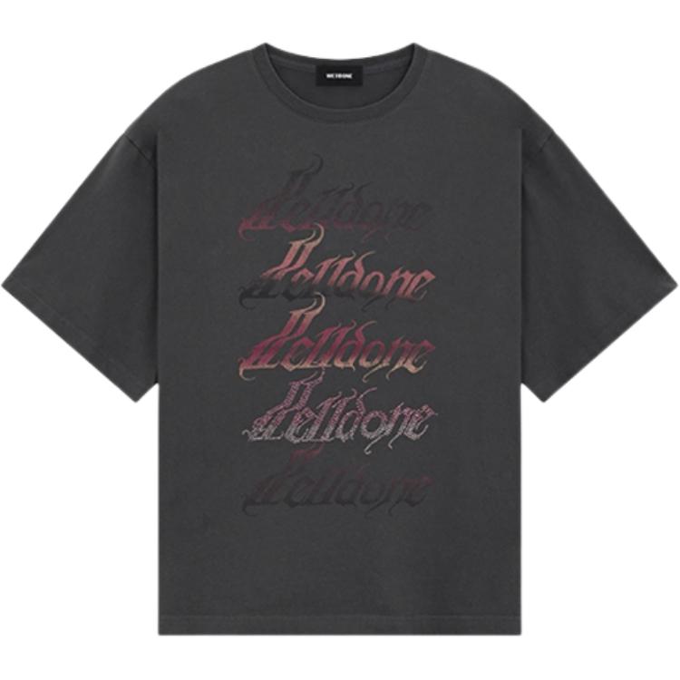 We11done Ss26 Rhinestone Style Short Sleeve Logo T-Shirt Unisex Tops WD-TT2-26-769-U-CH